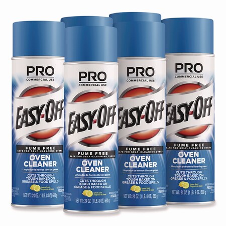 Professional Easy-Off® Fume Free Max Oven Cleaner, Foam, Lemon, 24 oz Aerosol Spray, PK6 62338-85260